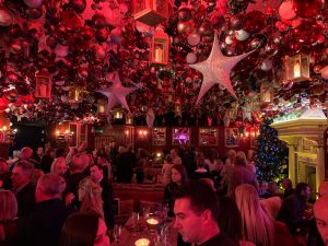 Ceiling made of baubles