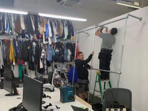 Crew members office reshuffle