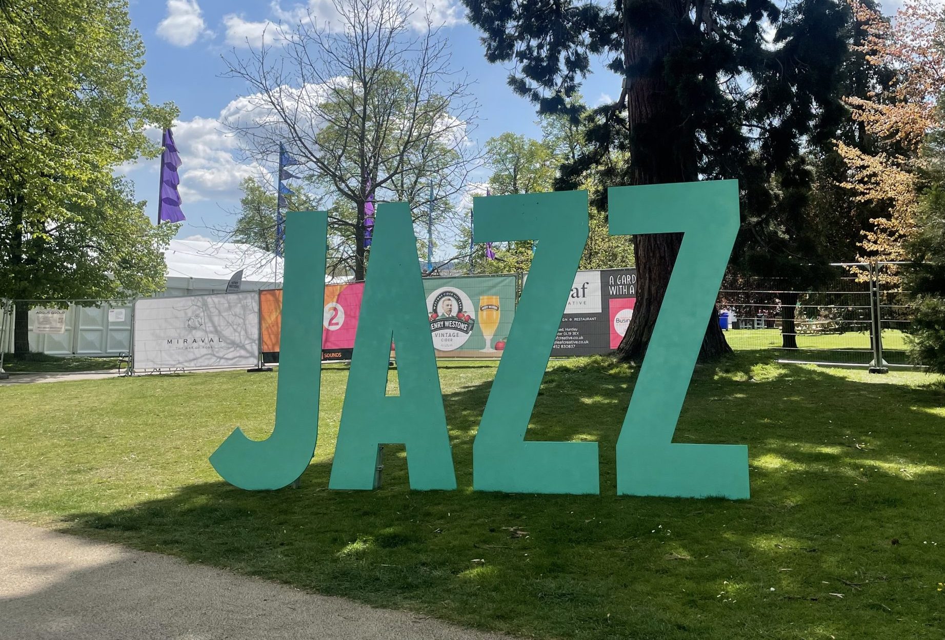 Giant JAZZ letters